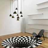 3D Vortex Hole Illusion Rug – Anti-Slip Floor Mat