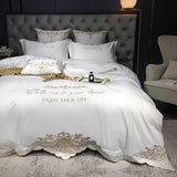 Four-Piece Cotton Jacquard Hotel Bedding