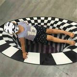 3D Vortex Hole Illusion Rug – Anti-Slip Floor Mat