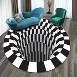 3D Vortex Hole Illusion Rug – Anti-Slip Floor Mat