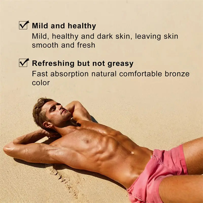 Intensive tanning luxe gel body cream after sun repair combination aloe vera wheat complexion beach bronzer summer