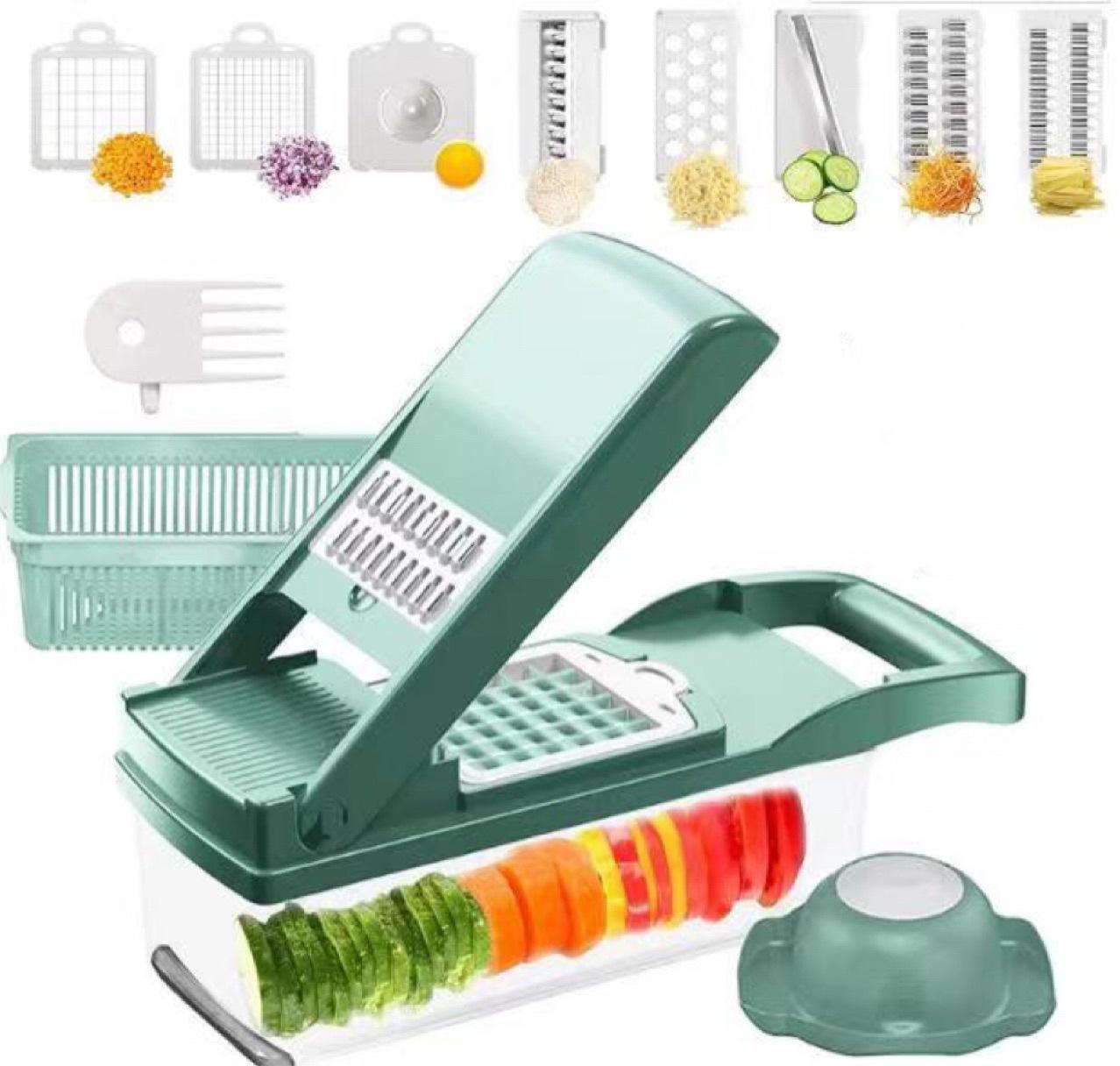 12-in-1 Vegetable Chopper & Slicer 🍅🥒 | Ultimate Kitchen Gadget for Effortless Cooking!