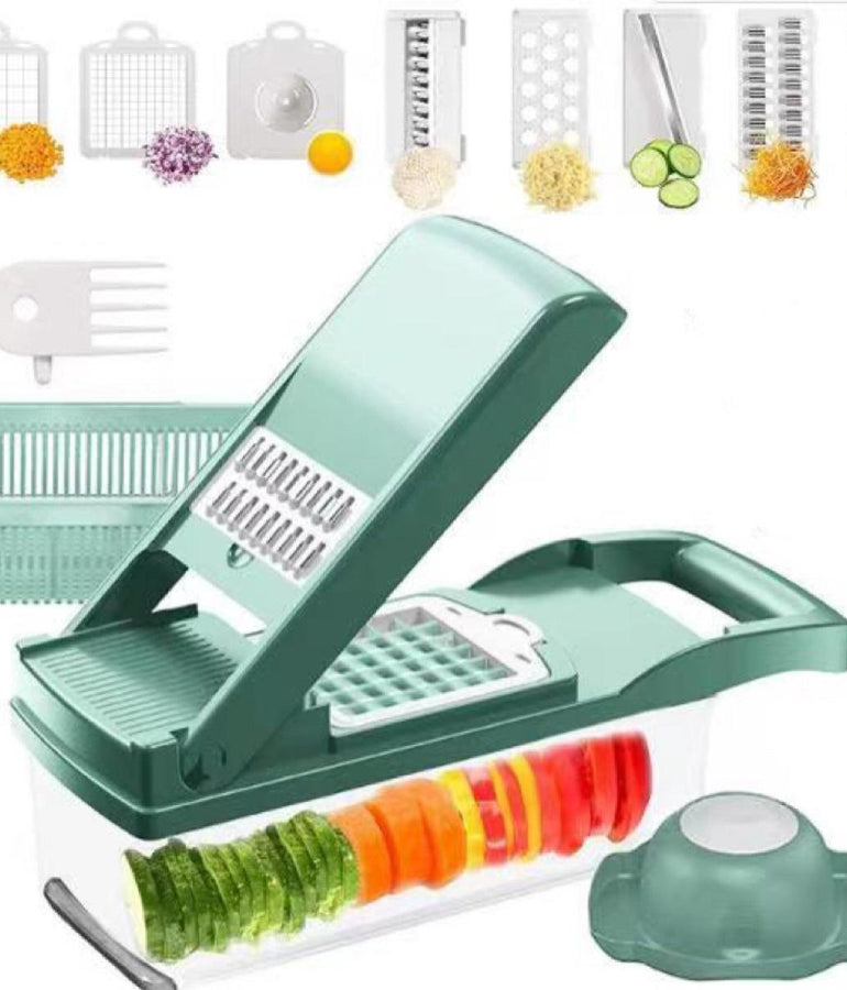 12-in-1 Vegetable Chopper & Slicer 🍅🥒 | Ultimate Kitchen Gadget for Effortless Cooking!