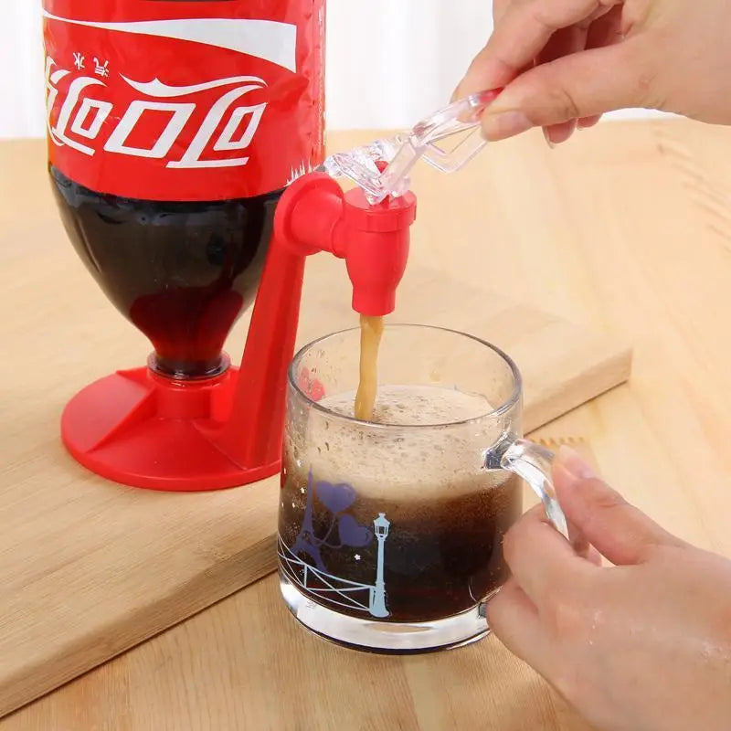 Upside down beverage dispenser – water pepsi & coca-cola serve home bar kitchen