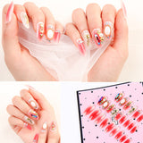 Nail Art Finished Crown Bow Knot Drill Fake Nail Patch