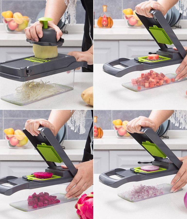 12-in-1 Vegetable Chopper & Slicer 🍅🥒 | Ultimate Kitchen Gadget for Effortless Cooking!