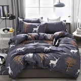 Skin-friendly Home Textile Simple Bedding Four-piece Set