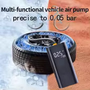 Inflatable Pump Portable 2 power supply modes and 4 preset air pressures Digital Display Car Motorcycle Tire With USB output