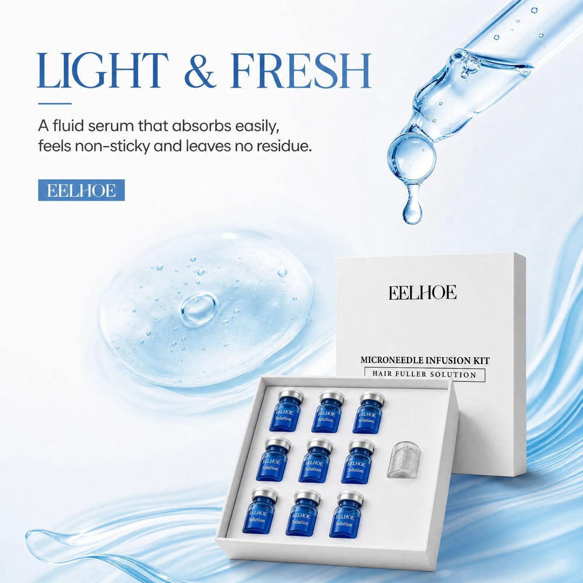 Copper Peptide Microneedling Hair Regrowth Serum - Scalp Care System