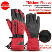 ROCKBROS Winter Gloves Man Waterproof Thermal Gloves