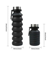 550ml collapsible water bottle cup for hiking in travel gym