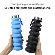550ml collapsible water bottle cup for hiking in travel gym