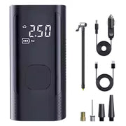 Inflatable Pump Portable 2 power supply modes and 4 preset air pressures Digital Display Car Motorcycle Tire With USB output