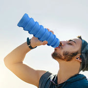 550ml collapsible water bottle cup for hiking in travel gym