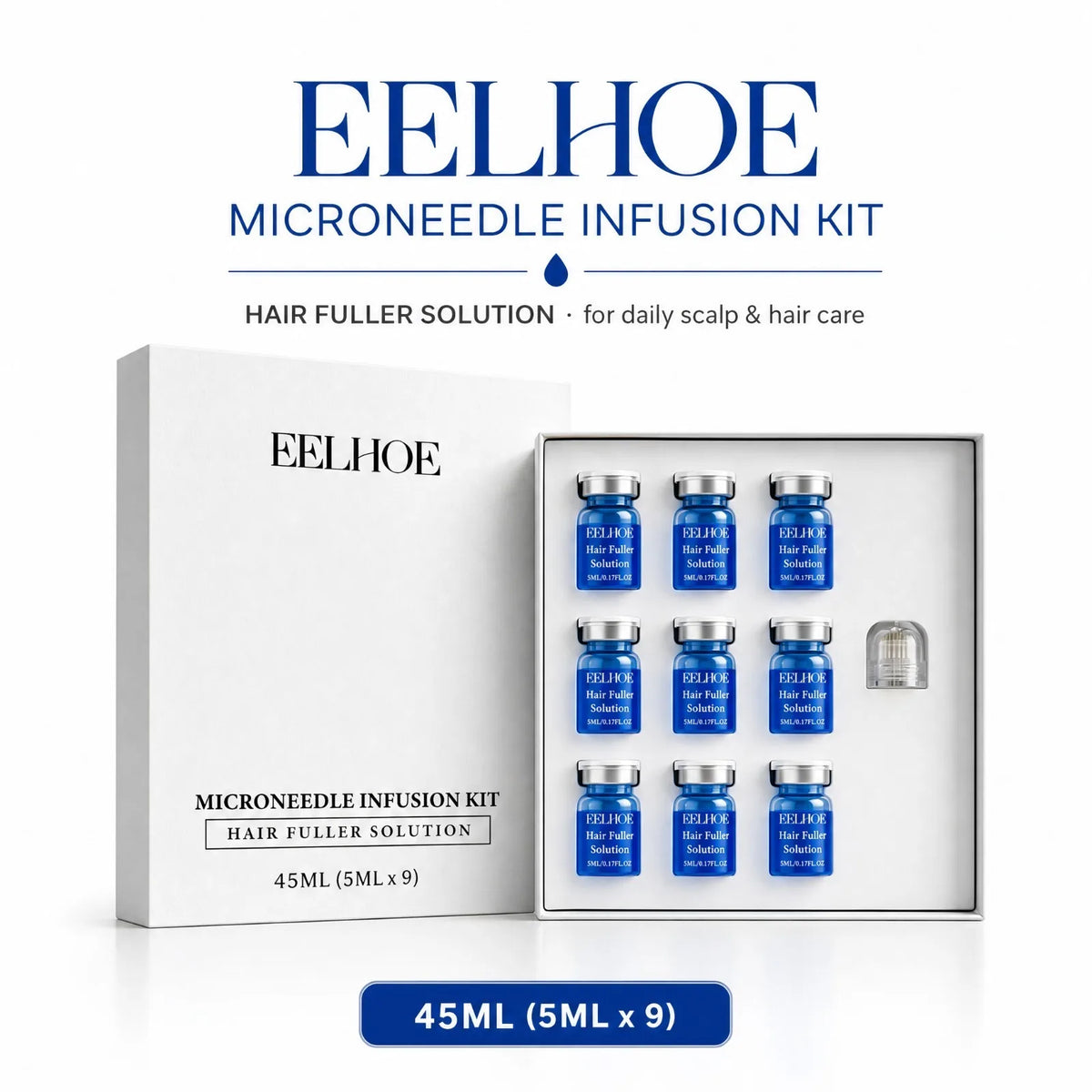 Copper Peptide Microneedling Hair Regrowth Serum - Scalp Care System