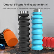 550ml collapsible water bottle cup for hiking in travel gym