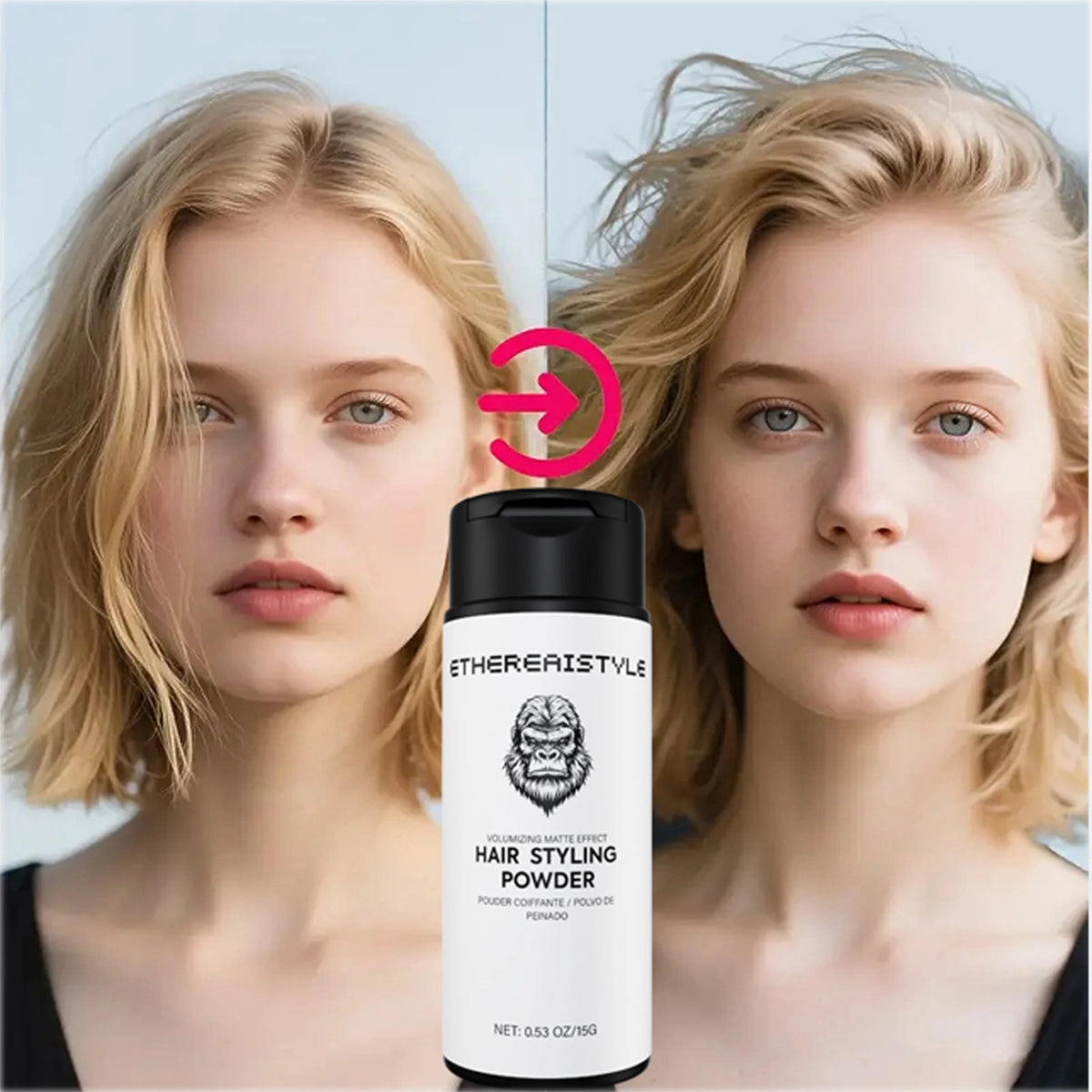 Hair Volumizing & Control Powder - Root Lift, Long-Lasting Fullness, All-Day Styling