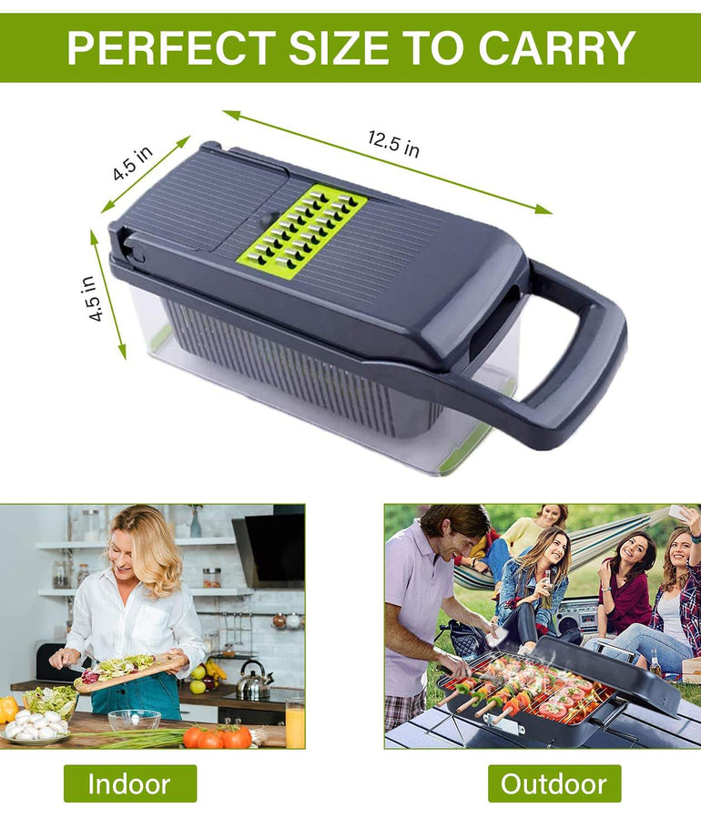 12-in-1 Vegetable Chopper & Slicer 🍅🥒 | Ultimate Kitchen Gadget for Effortless Cooking!