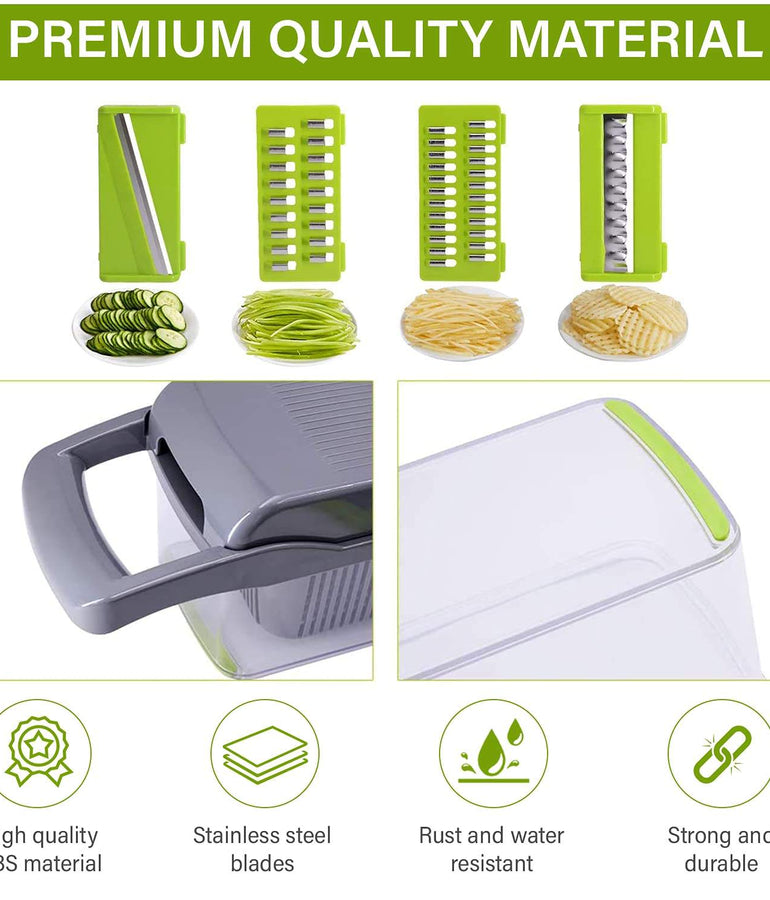 12-in-1 Vegetable Chopper & Slicer 🍅🥒 | Ultimate Kitchen Gadget for Effortless Cooking!