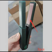 Cordless USB Hair Straightener & Curler – Mini Ceramic Flat Iron with 3 Heat Settings | Travel-Friendly - Glitter's Beauty
