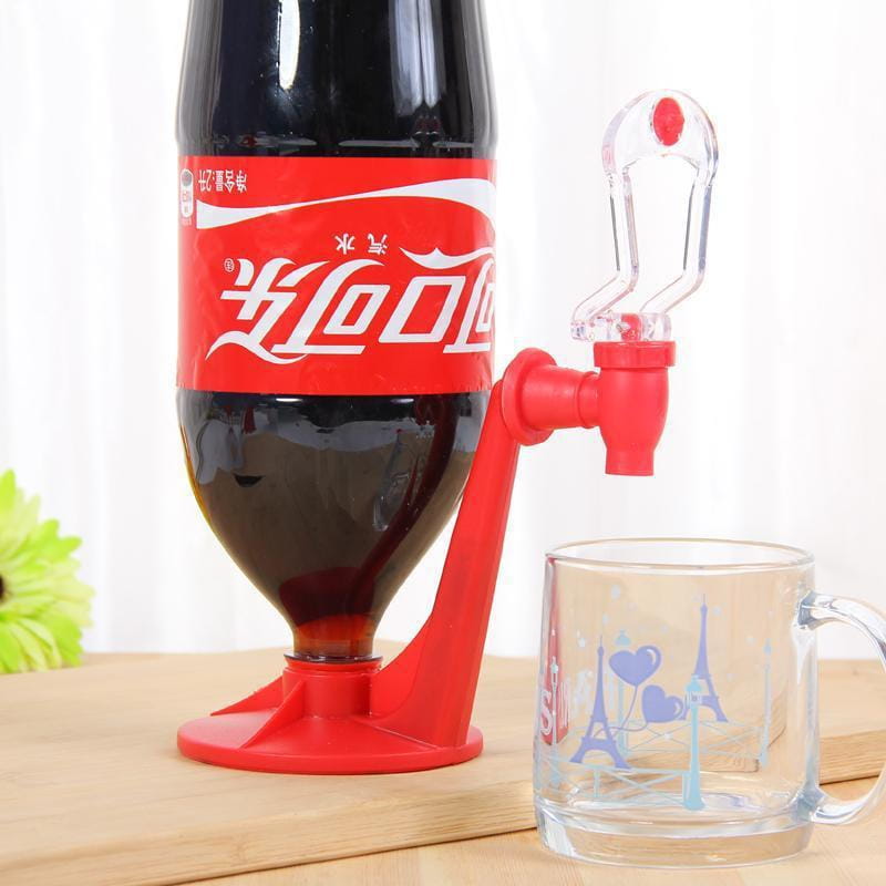 Upside down beverage dispenser – water pepsi & coca-cola serve home bar kitchen