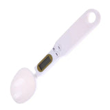 Electronic kitchen scale lcd display digital weight measuring spoon mini accessories tools - white