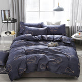 Skin-friendly Home Textile Simple Bedding Four-piece Set