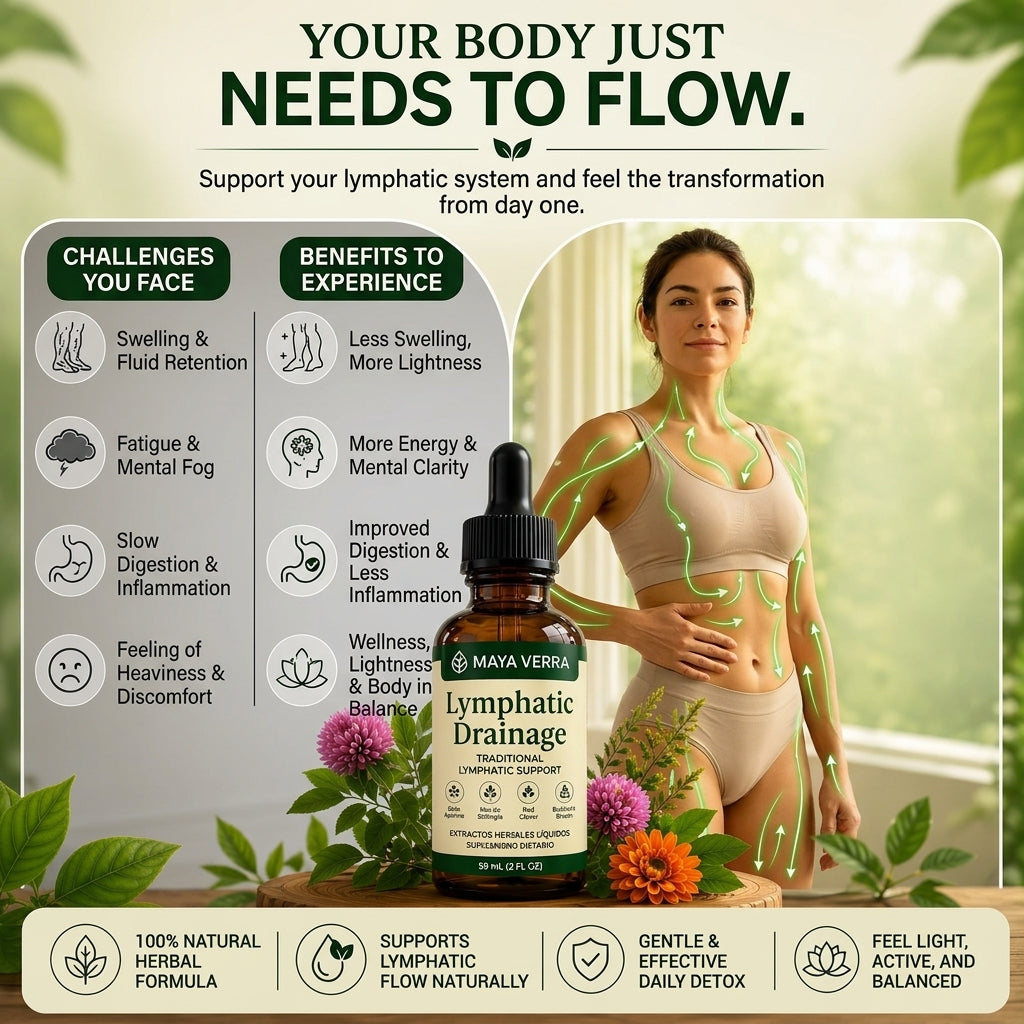 Lymphatic Support Liquid Drops – Natural Herbal Wellness Formula