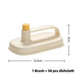 Kitchen & bathroom toilet cleaning magic brush glass wall bath handle rag ceramic window slot clean gadgets - wipe50