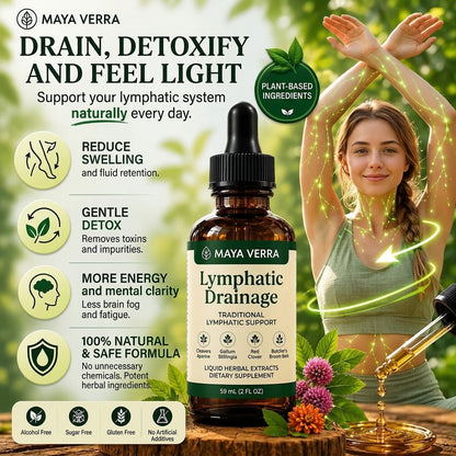 Lymphatic Support Liquid Drops – Natural Herbal Wellness Formula