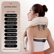 Musclerevive shoulder & neck kneading massager clip - light orange / usb