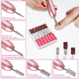 Nail filer pedicure tool drill set electric machine manicure usb charging mill cutter for - personal care