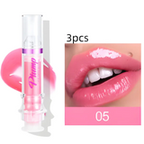 New tube lip rich color slightly spicy honey glass mirror face liquid lipstick - 5color3pcs - lipstick