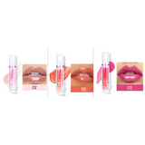 New tube lip rich color slightly spicy honey glass mirror face liquid lipstick - set3 - lipstick