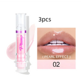 New tube lip rich color slightly spicy honey glass mirror face liquid lipstick - 2color3pcs - lipstick