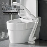 Pedal toilet cover lifter avoid bending non-dirty hand lift the lid device - white - cleaning made easy and fast