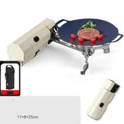 Portable camping stove – compact durable and efficient b.b.q #campingstove - white with baking tray - kitchen