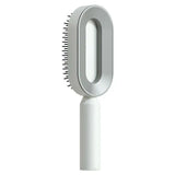 Self cleaning hair brush for women one-key loss airbag massage scalp comb anti-static hairbrush - made easy and fast