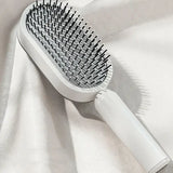 Self cleaning hair brush for women one-key loss airbag massage scalp comb anti-static hairbrush - made easy and fast