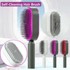 Self-Cleaning Hair Brush with One-Key Removal, Scalp Massage & Anti-Static Features for Women - Glitter's Beauty