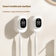 Single toothbrush sterilizer punch-free uv electric holder - tooth brush holder