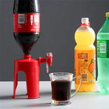 Upside down beverage dispenser – water pepsi & coca-cola serve home bar kitchen - generation red - kitchen gadget