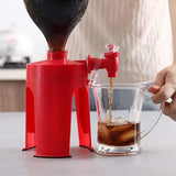 Upside down beverage dispenser – water pepsi & coca-cola serve home bar kitchen - generation red - kitchen gadget